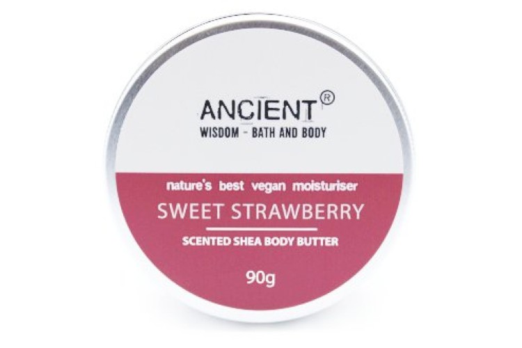 Body Butter - Shea Scented 90g - Sweet Strawberry