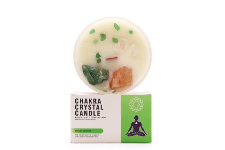 Crystal Candle - Chakra - Heart Chakra