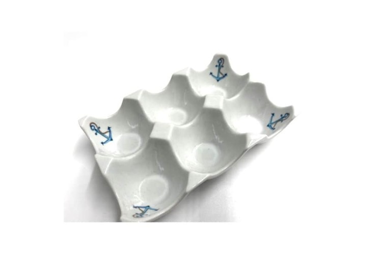 Fine China - Egg Tray - Anchor Design