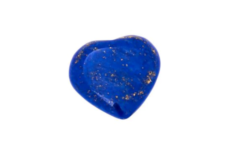 Carved - Heart - Lapis (1.5cm)