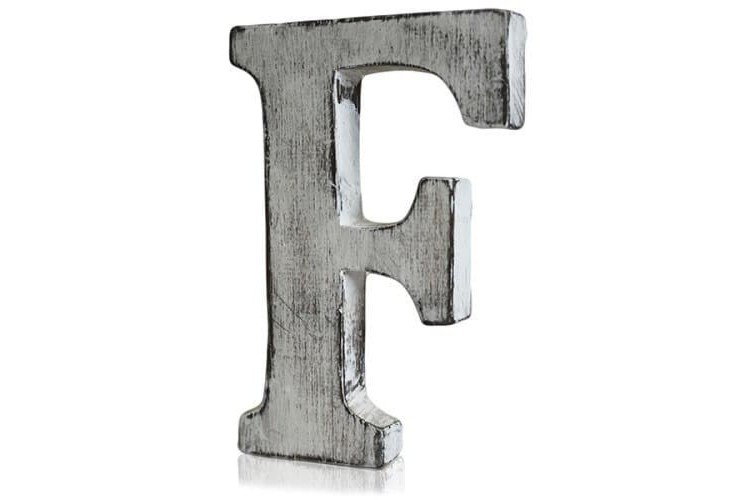 Shabby Chic Letters - F